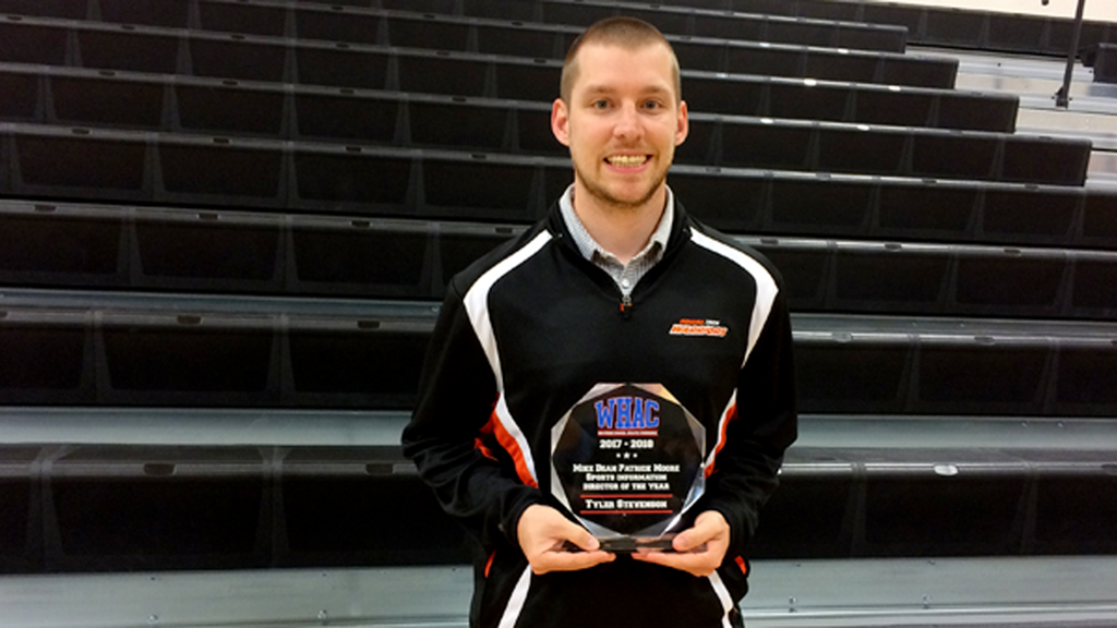 CoSIDA Member Tyler Stevenson of Indiana Tech Named Patrick Moore-Mike Dean WHAC SID of the Year
